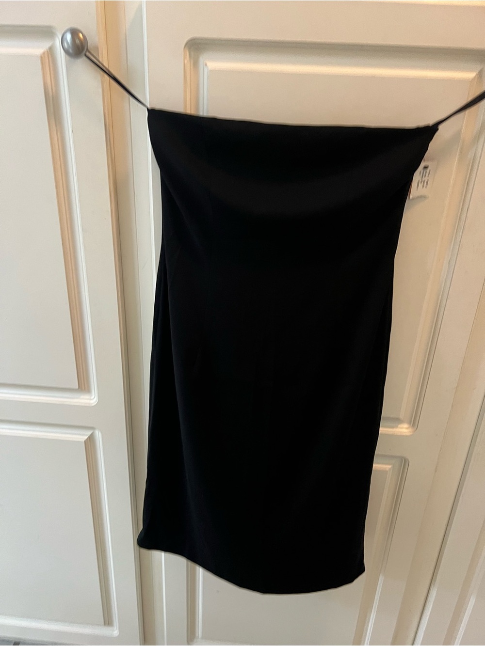 NWT Burns Black Strapless Midi Dress- Sleek